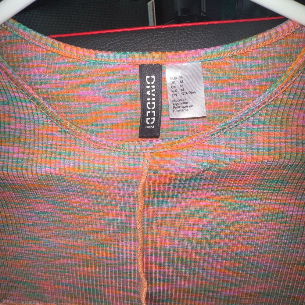 H&M Multicolor Patterned Crop Top - Picture 3 of 3